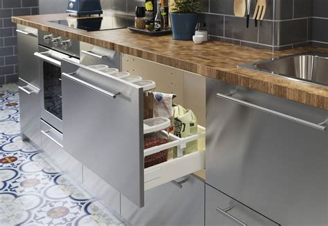 ikea stainless steel kitchen cabinets|stainless steel kitchen table ikea.